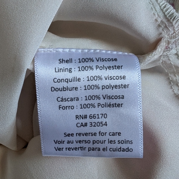 Pink and Cream Asymmetrical One-Shoulder Sundress - Picture 7 of 8